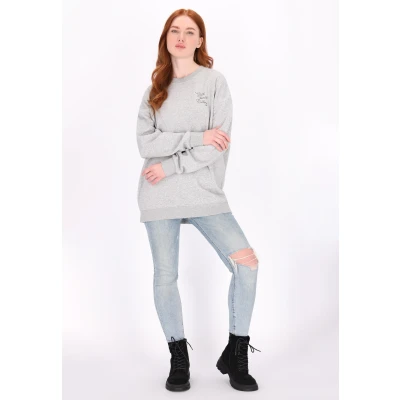 Abbildung von DREIMASTER Vintage Damen Sweatshirt M / Grau Melange 80% Recycled Cotton 20% Polyester