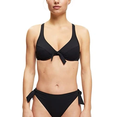 Abbildung von Esprit MIT Knotendetail Bikinitop, Damen, Größe: 36xC, Black