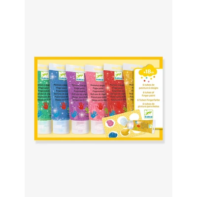 Abbildung von DJECO Fingerfarbe 6 große Tuben mit Fingerfarben (6 x 75ml)