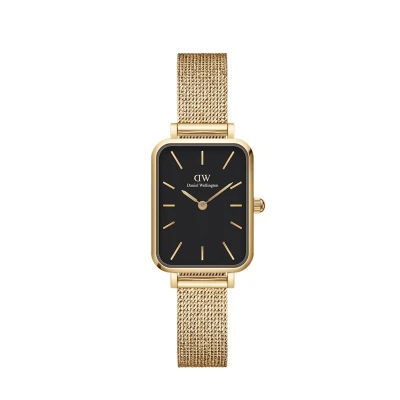 Abbildung von Daniel Wellington Quadro Pressed Uhr goldcoloured, Größe: 20, Gold coloured