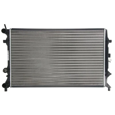 Abbildung von NISSENS 65321 Kühler, Motorkühlung Aluminium 654 416 34 Kühlrippen mechanisch gefügt VOLKSWAGEN: Jetta 4, Beetle Schrägheck
