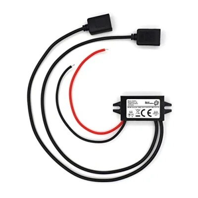 Abbildung von Bauer Electronics DC 8V 32V zu 5V Spannungs wandler dual USB 3A 15W Dose 12 V Strom adapter Steckdose Netzteil 24 5 Step down Ladegerät Volt Lade regler