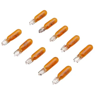 Abbildung von 12V 2W T5 W2 X 4,6D ORANGE GLASSOCKEL BIRNE GLÜHLAMPE GLÜBIRNE AUTO MOTORRAD MOPED