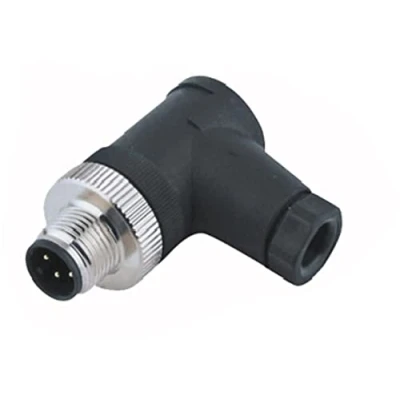 Abbildung von 5 St. M12 Sensor /Aktor Stecker Steckerverbinder polige männlich gewinkelt PG7