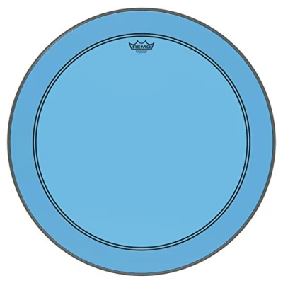 Abbildung von Remo Schlagzeugfell Colortone Powerstroke 3 clear Bass Drum 26&quot; blau P3 1326 CT BU