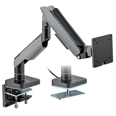 Abbildung von Xantron® RGB Gaming Monitor Halterung 1 Arm 17 49 Zoll/Bildschirmhalterung für schwere (20 kg) &amp; Curved Monitore/Monitorhalterung mit Gasdruckfeder