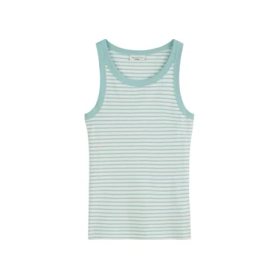 Abbildung von Marc OߴPolo Denim Damen Tanktop gestreift Slim Fit, Blau (Light Blue Multi 03), XS