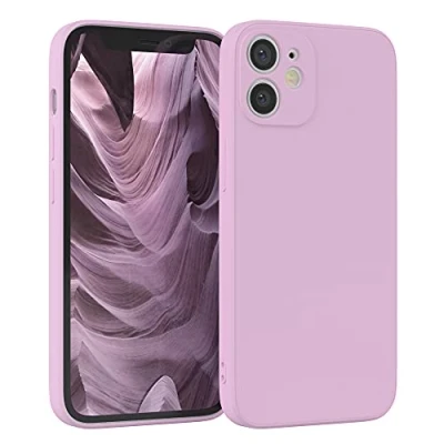 Abbildung von EAZY Case Silikonhülle für iPhone 12 Mini Hülle Silikon Violett weich stoßfeste Handyhülle Schutzhülle mit Kameraschutz Dünn Premium Schutz Cover TPU Phone Bumper in Flieder