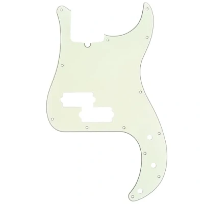 Abbildung von Musiclily Pro 13 Löcher P Bass Pickguard Schlagbrett für 4 Saiter American Precision Bass, 3 lagig Elfenbein