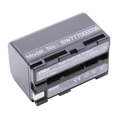 Abbildung von vhbw Akku Ersatz für Sony NP F10, F11, FM10, FM11, FS10, FS11, FS20 Videokamera Camcorder (2000mAh, 3,6V, Li Ion)