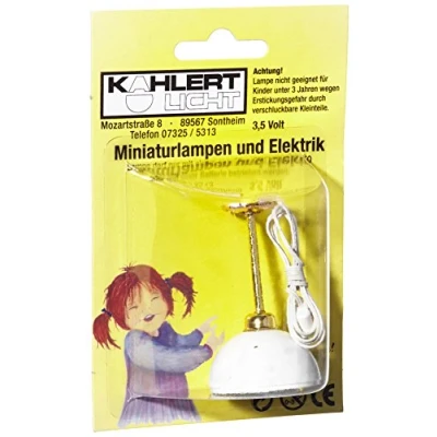 Abbildung von H&auml;ngelampe Halbkugel Kunststoff wei&szlig;, f&uuml;r Puppenhaus