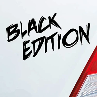 Abbildung von Hellweg Druckerei Black Edition Auto Car Tuning Aufkleber Sticker Heckscheibenaufkleber