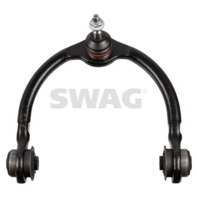 Abbildung von SWAG 33 10 2045 Querlenker mit Lagern, Sicherungsmutter Trag /Führungsgelenk oben, Vorderachse links, rechts Stahl 18