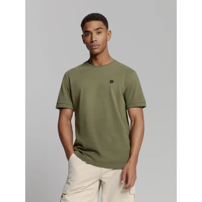 Abbildung von NO Excess Crewneck Tshirt basic, Herren, Größe: 3XL, Dark moss