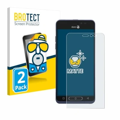 Abbildung von BROTECT Entspiegelungs Schutzfolie für Doro 8035 (2 Stück) Matte Displayschutz Folie, Anti Reflex, Fingerprint