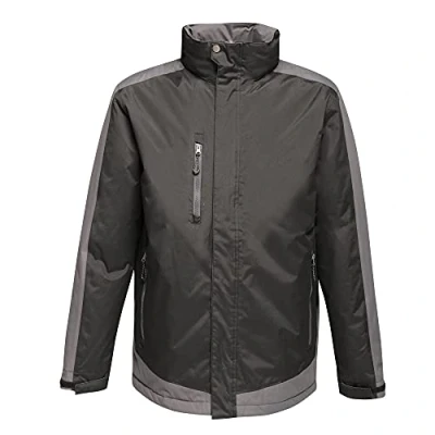 Abbildung von Regatta Professional Contrast Wasserdichte und atmungsaktive isolierte Jacke, XL, Black/Sealgr, 1