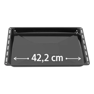 Abbildung von ICQN Backblech 422 x 370 30 mm, Emailliert Fettpfanne für Backofen