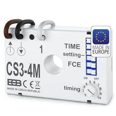 Abbildung von Elektrobock CS3 4M Multifunktional Multifunktions Nachlaufrelais Unterputz, 200 W, Weiß, kompakt