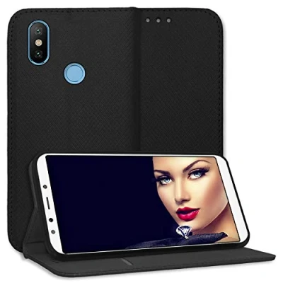 Abbildung von mtb more energy® Schutz Tasche Bookstyle für Xiaomi Mi A2 Lite/Redmi 6 Pro (5.84&#039;&#039;) schwarz Kunstleder Klapp Cover Hülle Case