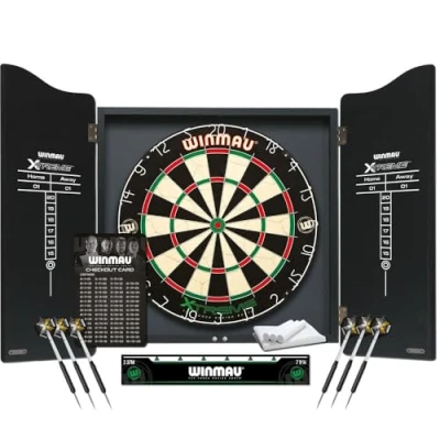 Abbildung von Winmau Dartscheibe Dartboard Set „XTREME“ inklusive Cabinet
