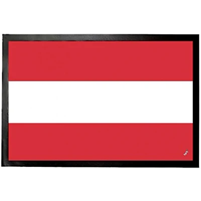 Abbildung von 1art1 Österreich Flaggen Der Welt Fußmatte Dekomatte Innenbereich Design Türmatte 60x40 cm