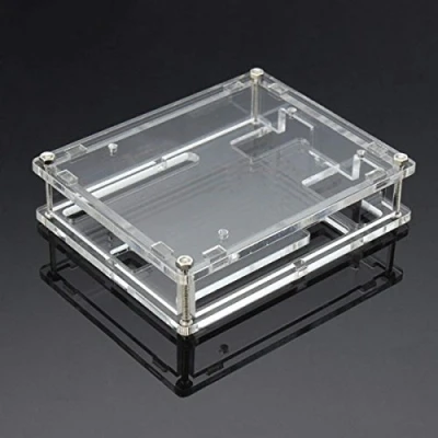 Abbildung von DollaTek UNO R3 Gehäuse Neu Transparent Gloss Acryl Computer Box kompatibel mit Arduino