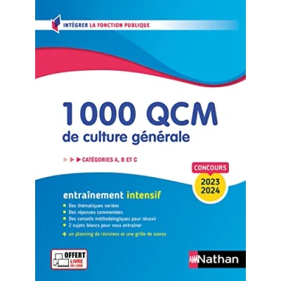 Abbildung von 1 000 QCM de culture générale Catégories A, B, C 2023 2024 N 28