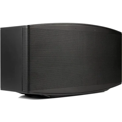 Abbildung von MR 100 Designlautsprecher Schnurloser Multiroom Lautsprecher mit W LAN Streaming Aux In und Bluetooth Funktion kompakte Anlage 30 Watt RMS Stereolautsprecher