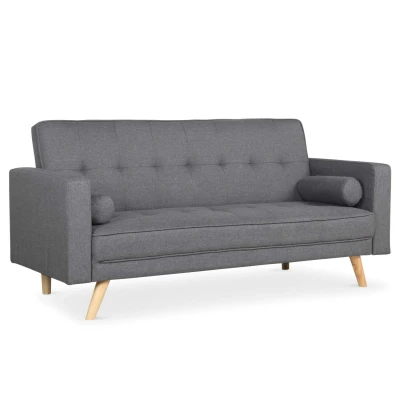 Abbildung von Menzzo Slow Sofa, Stoff, Dunkelgrau, 186