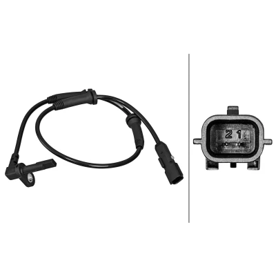 Abbildung von HELLA 6PU 358 217 091 ABS Sensor Hallsensor 2 598 DACIA: Dokker Kombi, Lodgy, SANDERO