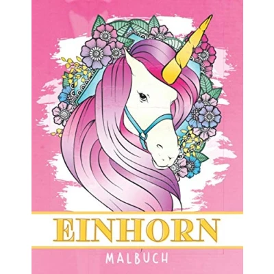 Abbildung von Einhorn Malbuch: Anti Stress und Entspannung Malbuch für Erwachsene Jugendliche Einhörner Mandalas Zentangle