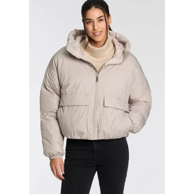 Abbildung von Converse Short Puffer Winterjacke, Damen, Größe: Large, Papyrus