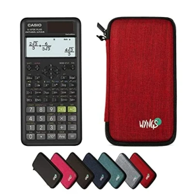 Abbildung von CALCUSO Sparpaket Rot mit Taschenrechner Casio FX 87DE Plus 2