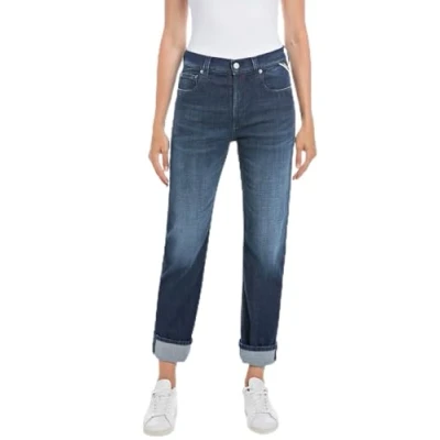 Abbildung von Replay Damen Jeans Maijke Straight Fit, Dark Blue 007 (Blau), 26W / 30L