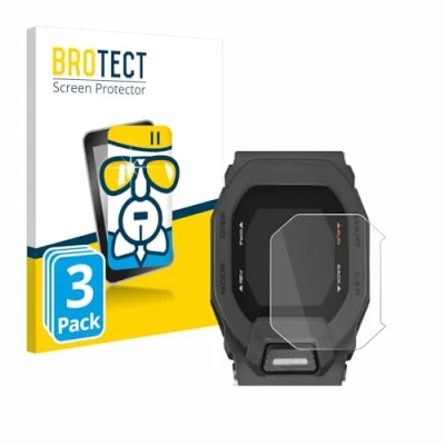Abbildung von BROTECT Schutzglas für Casio G Shock GBD 200 (3 Stück) Schutzfolie Panzer Folie Glas [Extrem Kratzfest 9H, Anti Fingerprint, Ultra Transparent]