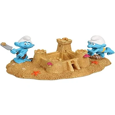 Abbildung von Smurfs AquaDella Schlümpfe Strandsandburg 21,1x11,5x8,8cm Mehrfarbig