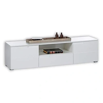 Abbildung von HBZ Lowboard &quot;Spice&quot;, (1 St.), weiß Hochglanz, TV Schrank bis 65 Zoll geeignet