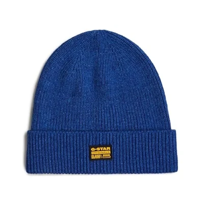 Abbildung von G STAR Geffo LONG Beanie Unisex Mütze, Größe: One Size, Racing blue