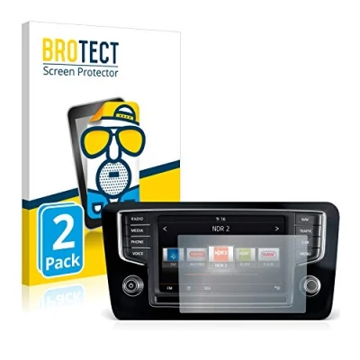 Abbildung von BROTECT Entspiegelungs Schutzfolie für Volkswagen Sharan 2015 Composition Media 6.5&quot; (2 Stück) Matte Displayschutz Folie, Anti Fingerprint