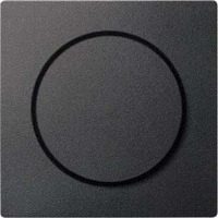 Abbildung von Schneider Electric Merten MEG5250 0414 Zentralplatte mit Drehknopf, Drehdimmer, Drehdimmereinsatz, System M, Anthrazit, Made in Germany