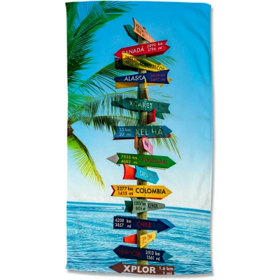 Abbildung von good morning Strandtuch Beach Sign, Microfaser (1 St), Mikrofaser, 100x180, Schnelltrocknend, Sommer, Strand, Erwachsene