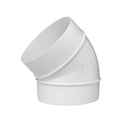 Abbildung von Ø 125mm Bogen 45 Lüftungsrohr ABS Rundrohr Abluft Rohr, PVC