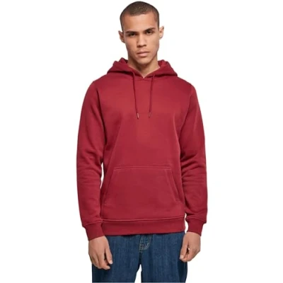 Abbildung von Build Your Brand Herren Heavy Hoody Kapuzenpullover, Burgundy, 4XL