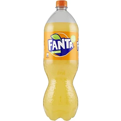 Abbildung von 6x Fanta Orange Orangenlimonade flasche 1,5 L PET 100% italienische Orangen