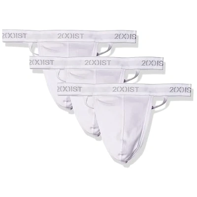 Abbildung von 2(x)ist Herren Essential Cotton Y rücken Tanga, 3er pack Unterwäsche, Weiß, M EU