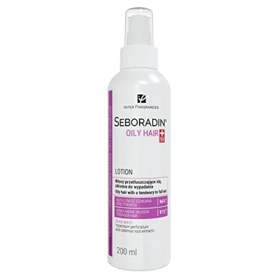 Abbildung von Seboradin Lotion Für Fettiges Ausfallendes Haar Haarausfall Schuppen Psoriasis Ekzem Schuppenflechte Haare Kopfhaut Pflege 200 ml Oily Hair