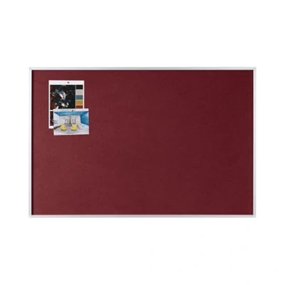 Abbildung von Bi Office Filztafel New Generation, Pinnwand mit Aluminiumrahmen, 90 x 60 cm, Burgunderrot