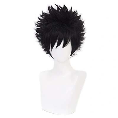 Abbildung von HIROAKIYA Toya Todoroki Dabi Wig, MHA My Hero Academia Cosplay Wig with Cap
