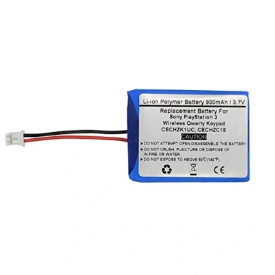 Abbildung von 900 mAh 3,7 V Ersatz akku für Sony PS3 Wireless QWERTY Tastatur, Playstation 3 CECHZK1UC, CECHZC1E, MK11 2903, 3023