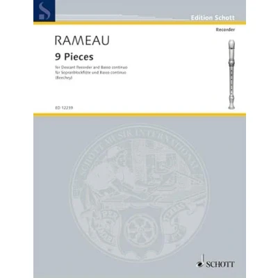 Abbildung von 9 Pieces: Sopran Blockflöte und Klavier.: descant recorder and piano. (Edition Schott)